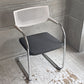 ヴィトラ vitra ビザビ2 Visavis2 アームチェア デスクチェア ホワイト/グレー カンティレバー スタッキング可能 アントニオ・チッテリオ D ♪