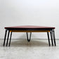 カッシーナ Cassina 519 PETALO ペタロ ローテーブル ネストテーブル 3pcs Red x Glay x Yellow シャルロット・ペリアン Charlotte Perriand ●