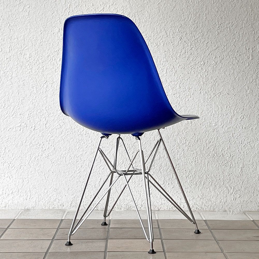 ヴィトラ Vitra サイドシェルチェア エッフェルベース ポリプロピレン製 ブルー 2001年製 C&R イームズ ミッドセンチュリーデザイン ◇