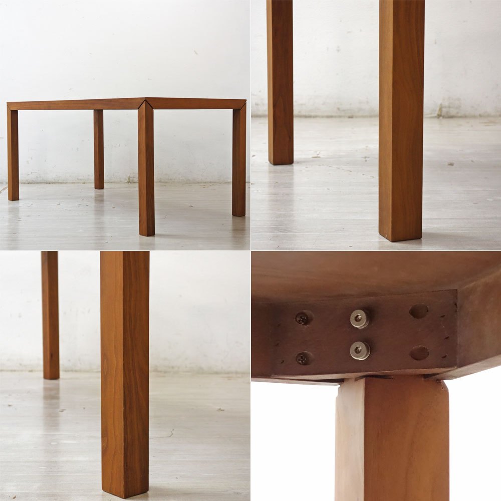モダンデザイン Modern Design ウォールナット材 ダイニングテーブル W150cm シンプル ミニマルデザイン ●