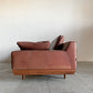 マルイチセーリング MARUICHI SELLING アルバ ALBA 2.5人掛けソファ W194cm ウォールナット材 本革 ブラウンレザー 脚付 定価￥765,600-以上 〓