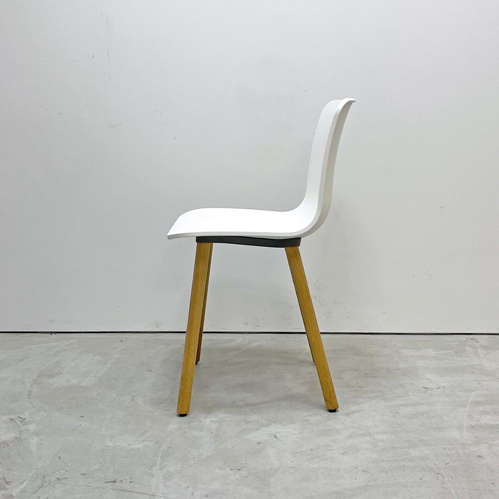 ヴィトラ vitra ハルウッド HAL WOOD サイドチェア ダイニングチェア ホワイト ナチュラルオーク ジャスパー・モリソン 定価￥78,100- A ●