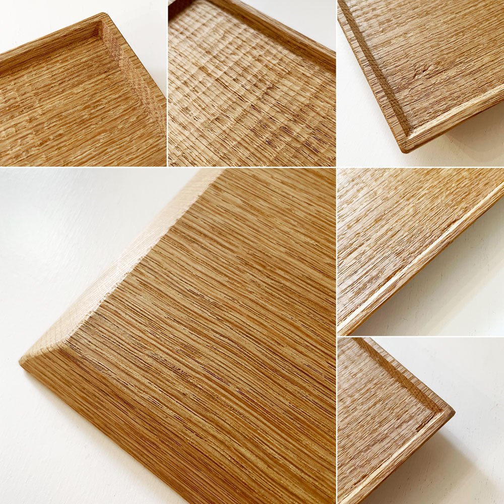 富井貴志 Takashi Tomii シキモノ shikimono 木製トレイ Sサイズ 27×15cm ナラ材 プレート 盆 木工 現代作家 定価￥8,400- A ◎