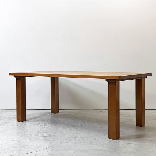 日田工芸 Hita Craft チーク 無垢集成材 伊勢丹オリジナル ダイニングテーブル 角脚 ジャパンビンテージ W165cm ●