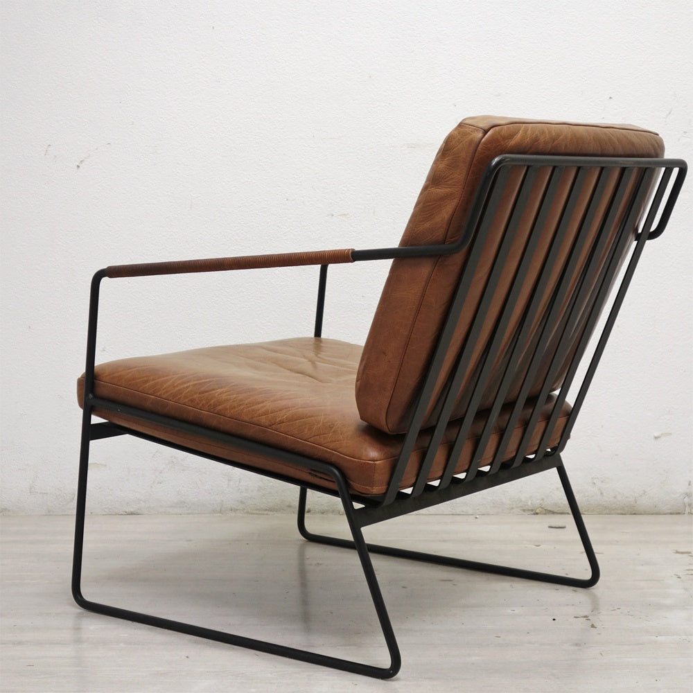 杉山製作所 フェリーチェ ラウンジチェア felice lounge chair エイジングレザーシート インダストリアルデザイン ●