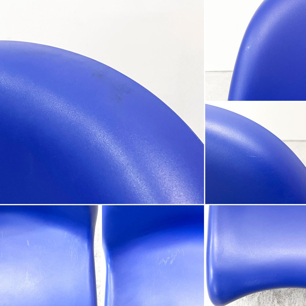 ヴィトラ vitra パントンチェア Panton Chair ブルー 廃盤カラー ヴェルナー・パントン ミッドセンチュリー スペースエイジ A ●