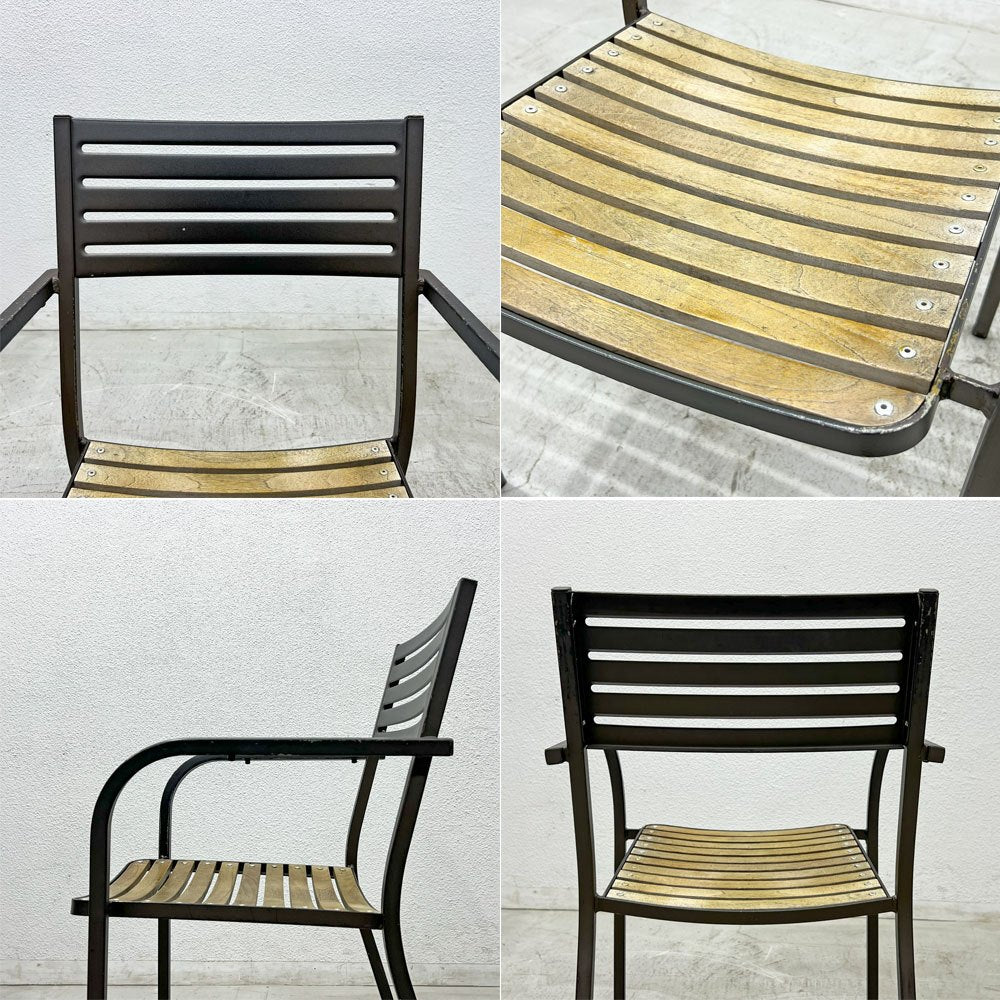 エミュー emu セーニョチェア SEGNOCHAIR ガーデンチェア アーム スタッキング イタリア ニ脚セット 〓