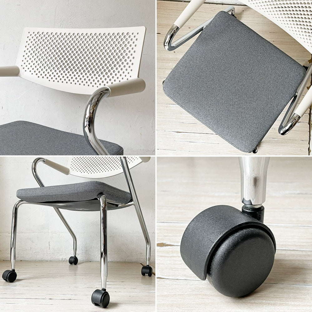 ヴィトラ vitra ビザロール Visaroll デスクチェア ミーティングチェア キャスターベース スタッキング アントニオ・チッテリオ A ★
