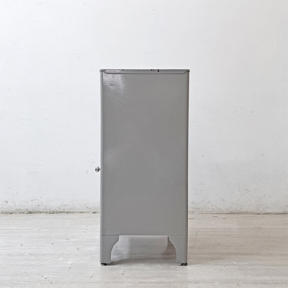 ACE UTILITIES, INC. スチールキャビネット 1ドロワー 1ドア グレー H89cm P.F.S取扱 ●