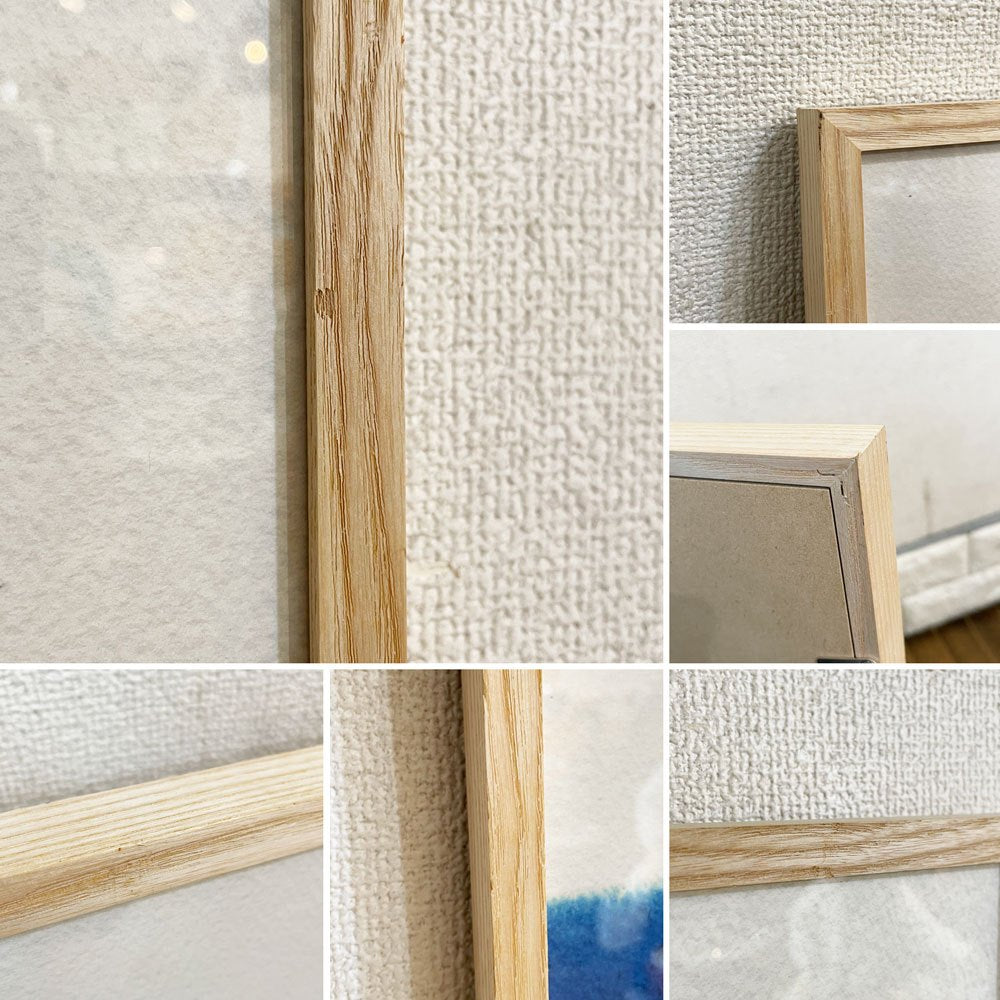 イデー IDEE 「DYEFORINDIGO OCEAN1」 オフセット ポスター ヨハン・オーベリー Fine Little Day 額装品 ◎