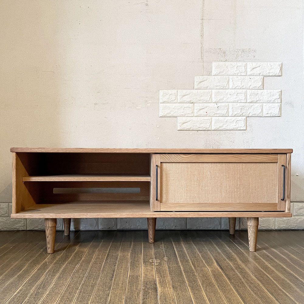 モモナチュラル MOMO Natural ベント VENT SIDE BOARD 120 ME サイドボード AVボード オーク材 W120cm ◎