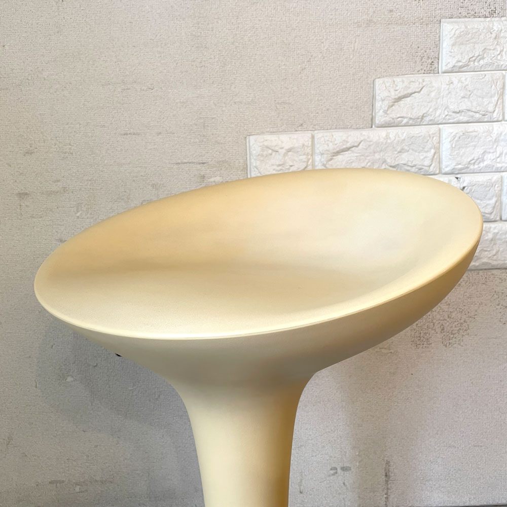マジス MAGIS ボンボ BOMBO STOOL カウンタースツール ホワイト ABS樹脂 スチール クロムメッキ仕上げ 昇降式 ステファノ・ジョバンノーニ イタリアモダン 定価￥144,100- A ◎