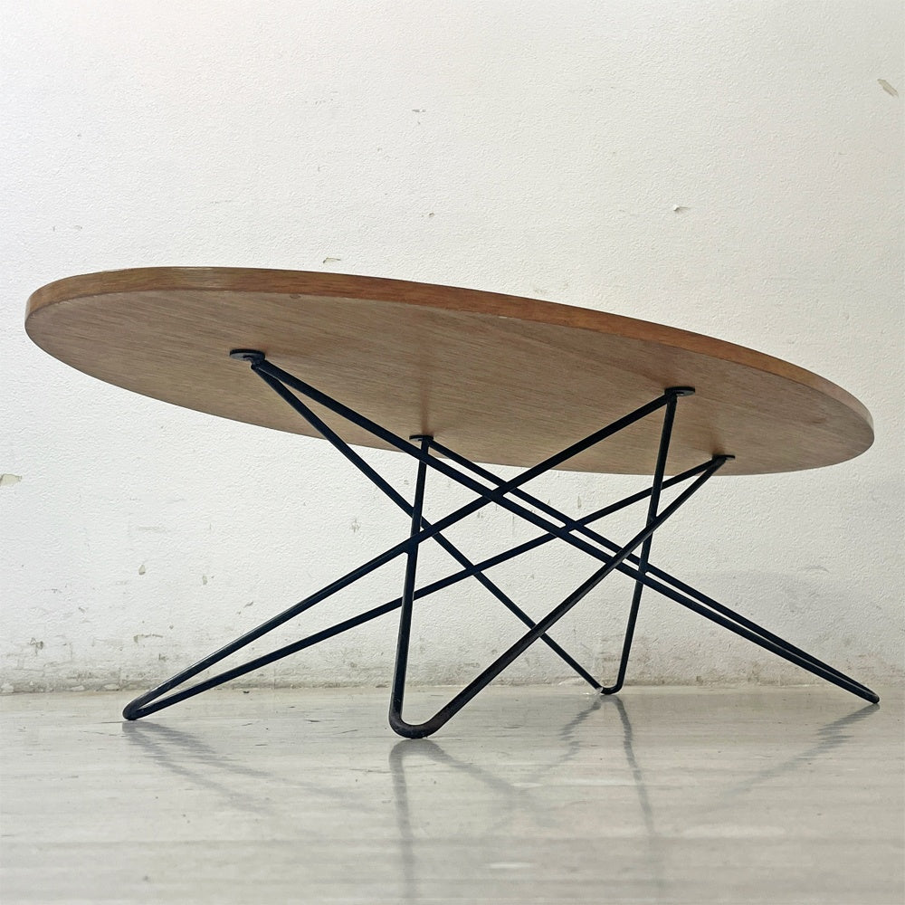 サザビー sazaby オーバルライン Oval Line コーヒーテーブル ローテーブル ミッドセンチュリーデザイン ●