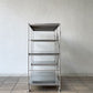 無印良品 MUJI ステンレスユニットシェルフ小 2列5段 棚板8枚 W112cm オープンシェルフ 収納棚 定価￥46,330- ◇