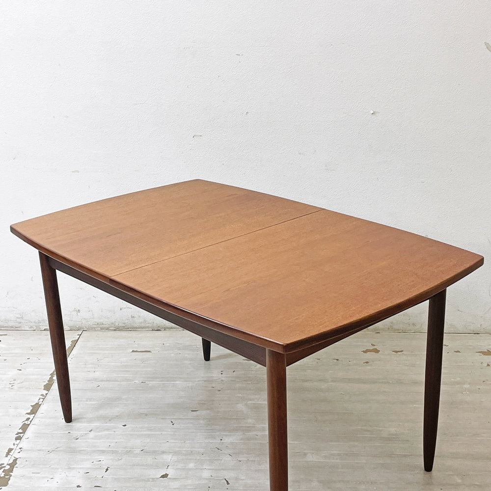 ビンテージ Vintage チーク材 エクステンションテーブル ダイニングテーブル 伸長式 W132-179cm 北欧スタイル ミッドセンチュリー ●