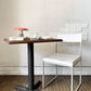 イデア IDEA カフェテーブル ブナ材天板 ウォールナット色 NA 60×60cm Original + 鉄脚 311A BK 合計定価￥23,700- ◎