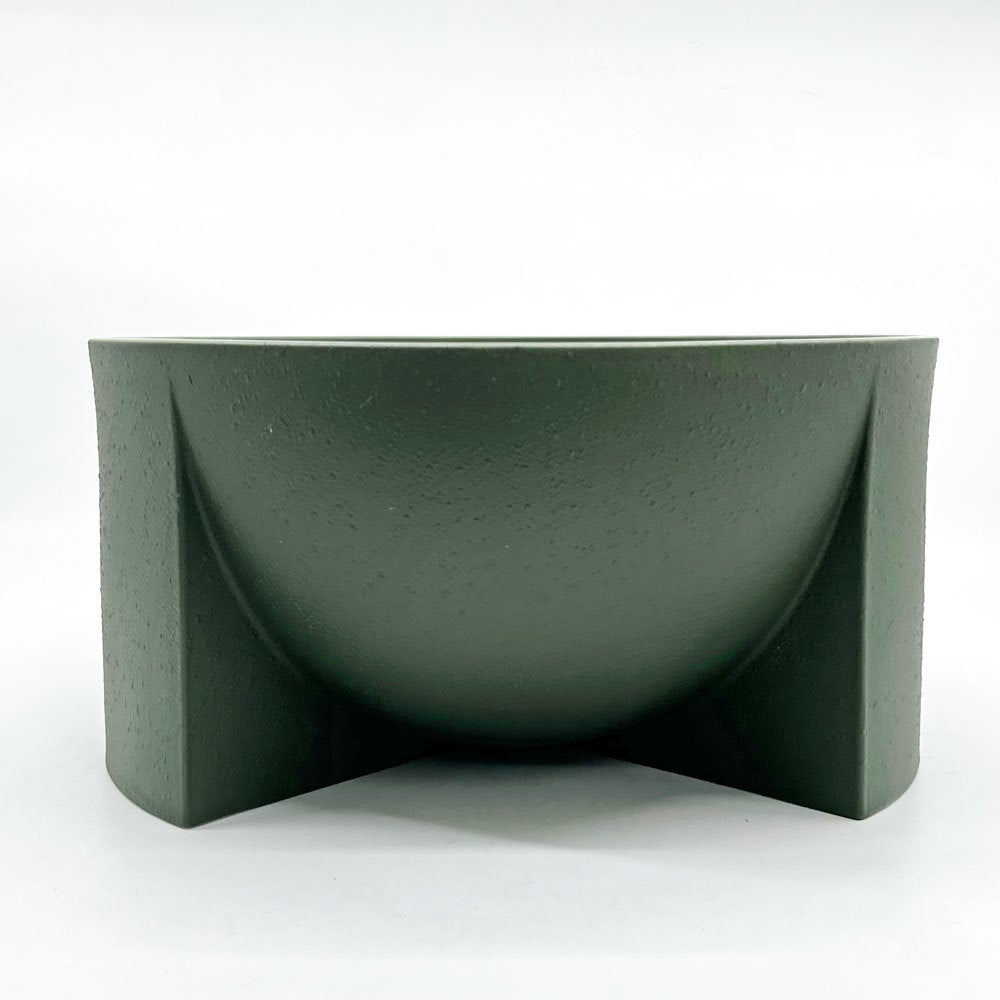 イッタラ iittala クル Kuru セラミックボウル フラワーポット 小物入れ Φ24cm モスグリーン フィリップ・マルイン フィンランド 北欧雑貨 ●
