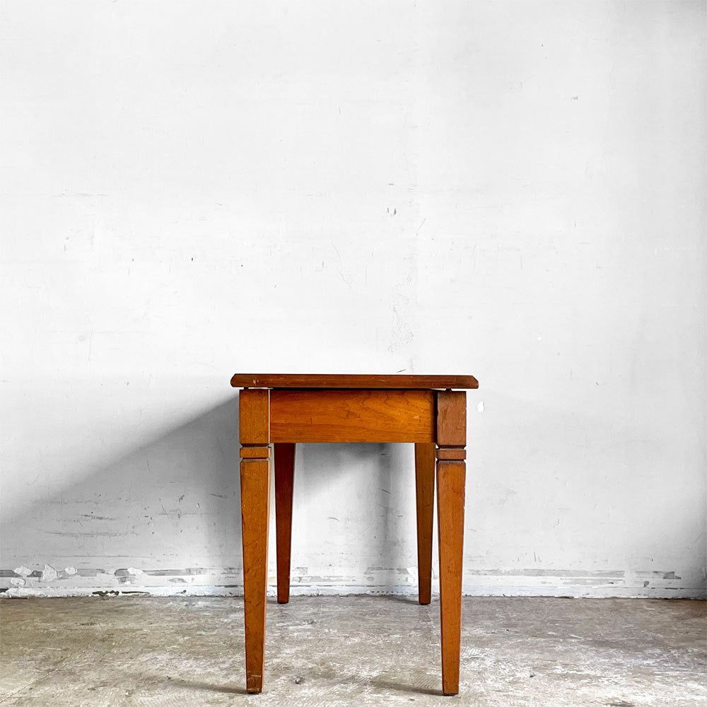 ビンテージ vintage 木製テーブルベンチ 天板収納付き W76.5cm ■