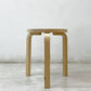 アルテック Artek スツール60 Stool60 ヴィッリ villi 90周年記念 フォルマファンタズマ バーチ材 ナチュラルラッカー 3本脚 アルヴァ・アアルト フィンランド 北欧家具 ●