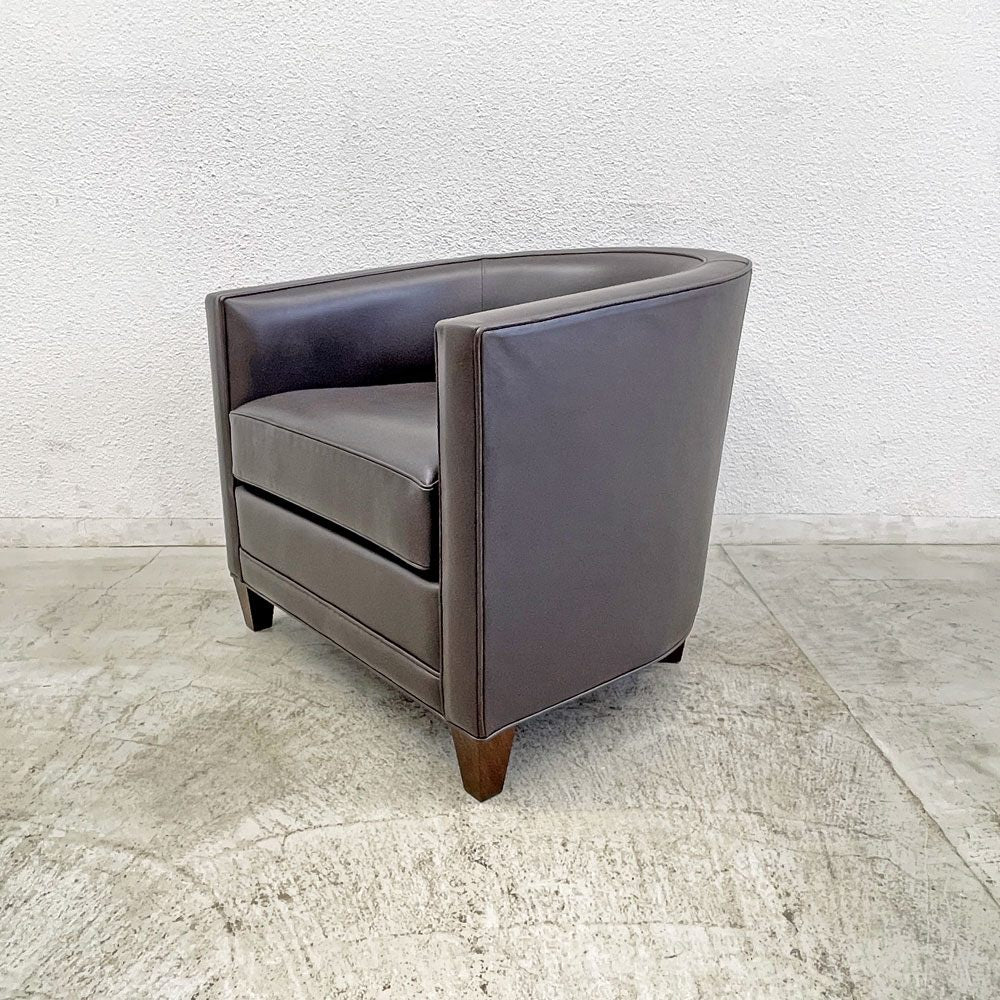 カッシーナイクスシー Cassina ixc. ノルマンディドゥー NORMANDIE II 総本革 ラウンジチェア フィリップ・ユーレル Philippe Hurel アームチェア 1P ソファ 参考価格60.5～67.1万 〓