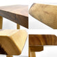 クラフト家具 Craft furniture モンキーポッド 一枚板 サイドテーブル リメイク ディスプレイスタンド 花台 無垢材 耳付き ●