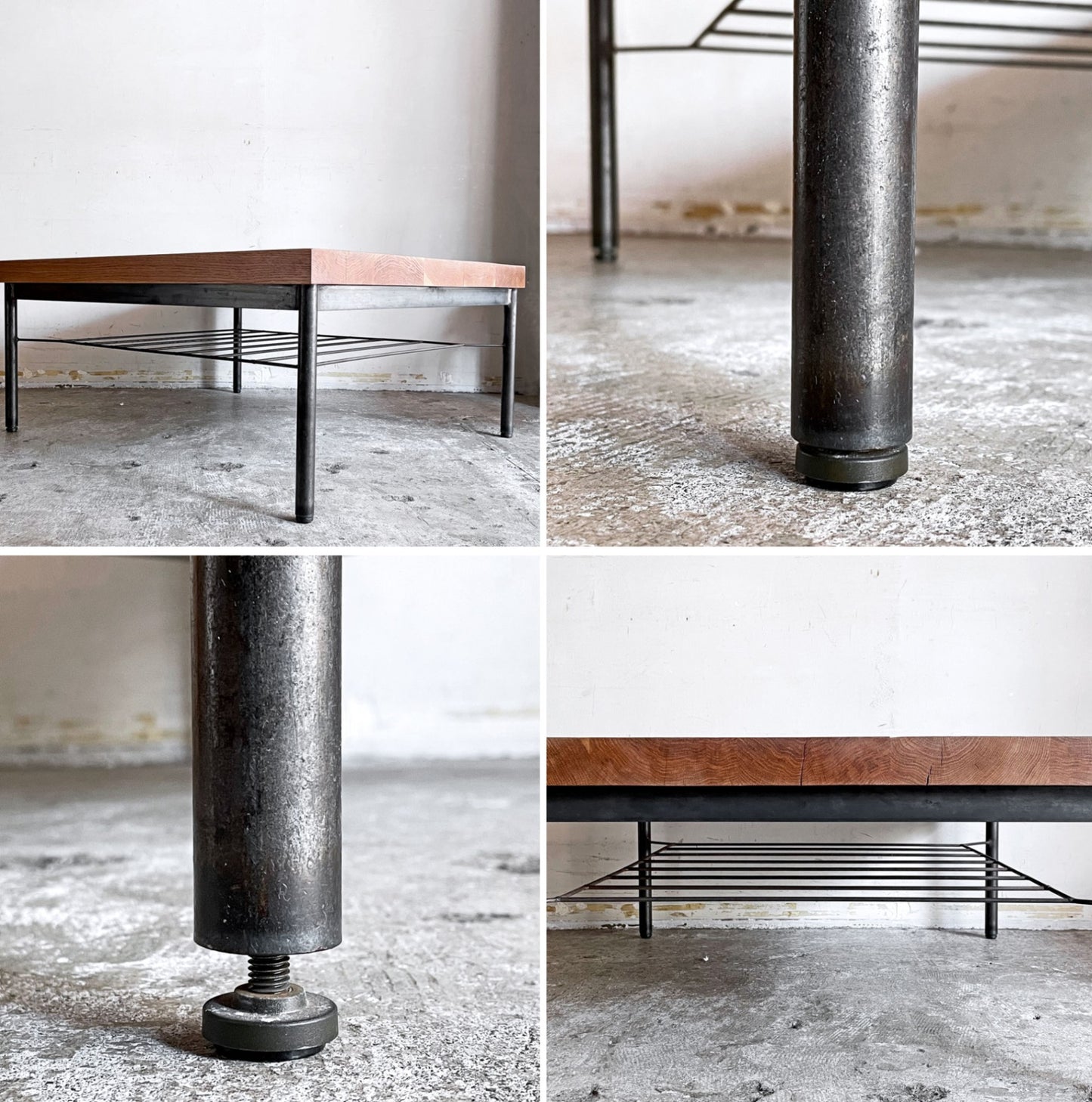 トラックファニチャー TRUCK FURNITURE オークアイアンレッグ ローテーブル OAK IRON-LEG LOW TABLE センターテーブル オーク無垢材 インダストリアル ■