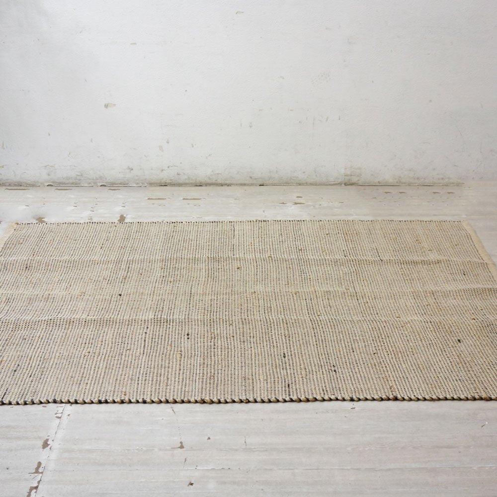 ザラホーム ZARAHOME ジュート＆コットンラグ 207 x 155cm ナチュラルスタイル ●