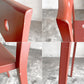 ヘイ HAY バルコニーチェア BALCONY CHAIR 屋外用 ダイニングチェア アームレス スタッキング スチール アイアンレッド 北欧デンマーク 定価￥44,000- B ■