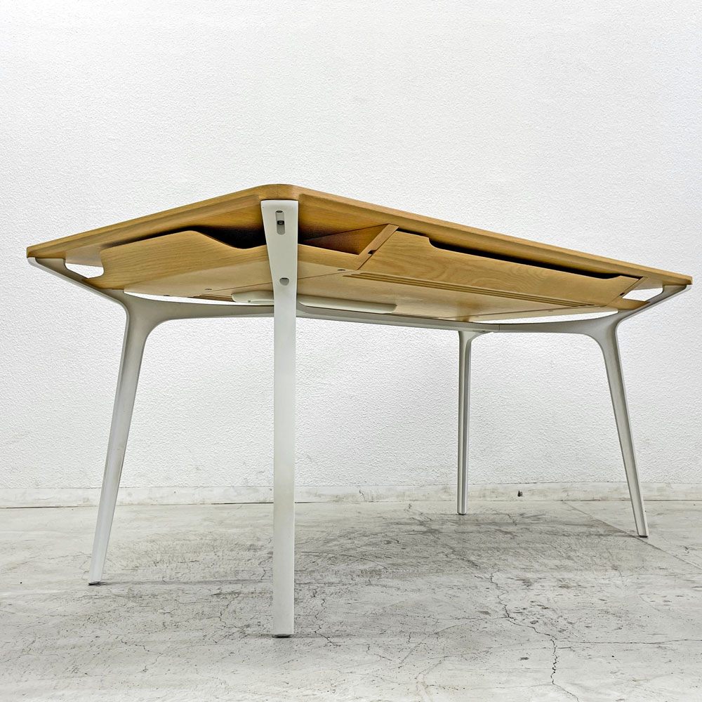 Herman Miller カラフテーブル Carafe Table W160cm デスク ダイニングテーブル ドロワー付き 配線孔 参考価格約533,500円 廃番 〓