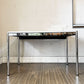 ユーエスエムハラー USM Haller モジュラーファニチャー ハラーテーブル デスク W120×D65cm ホワイト系カラー ケーブルダクト＆高さ調節機能付 希少サイズ ◎
