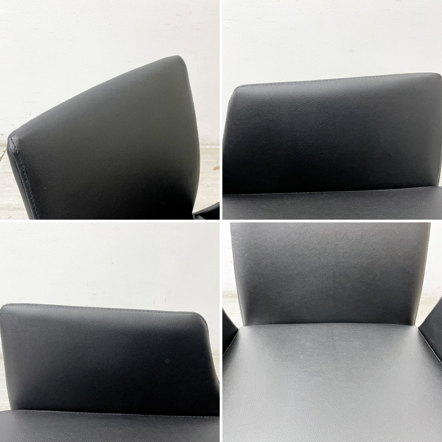 アビタスタイル AbitaStyle アマンダ Amanda アームチェア ダイニングチェア リサイクルレザー モダンデザイン A ●