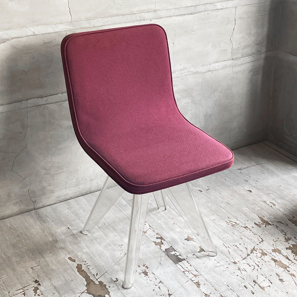 アウトデザイン OUT DeSIGN×ワーズウィズ Waazwiz マペルチェア Mapell chair ファブリック ポリカーボネート脚  黒川勉 限定品 ♪