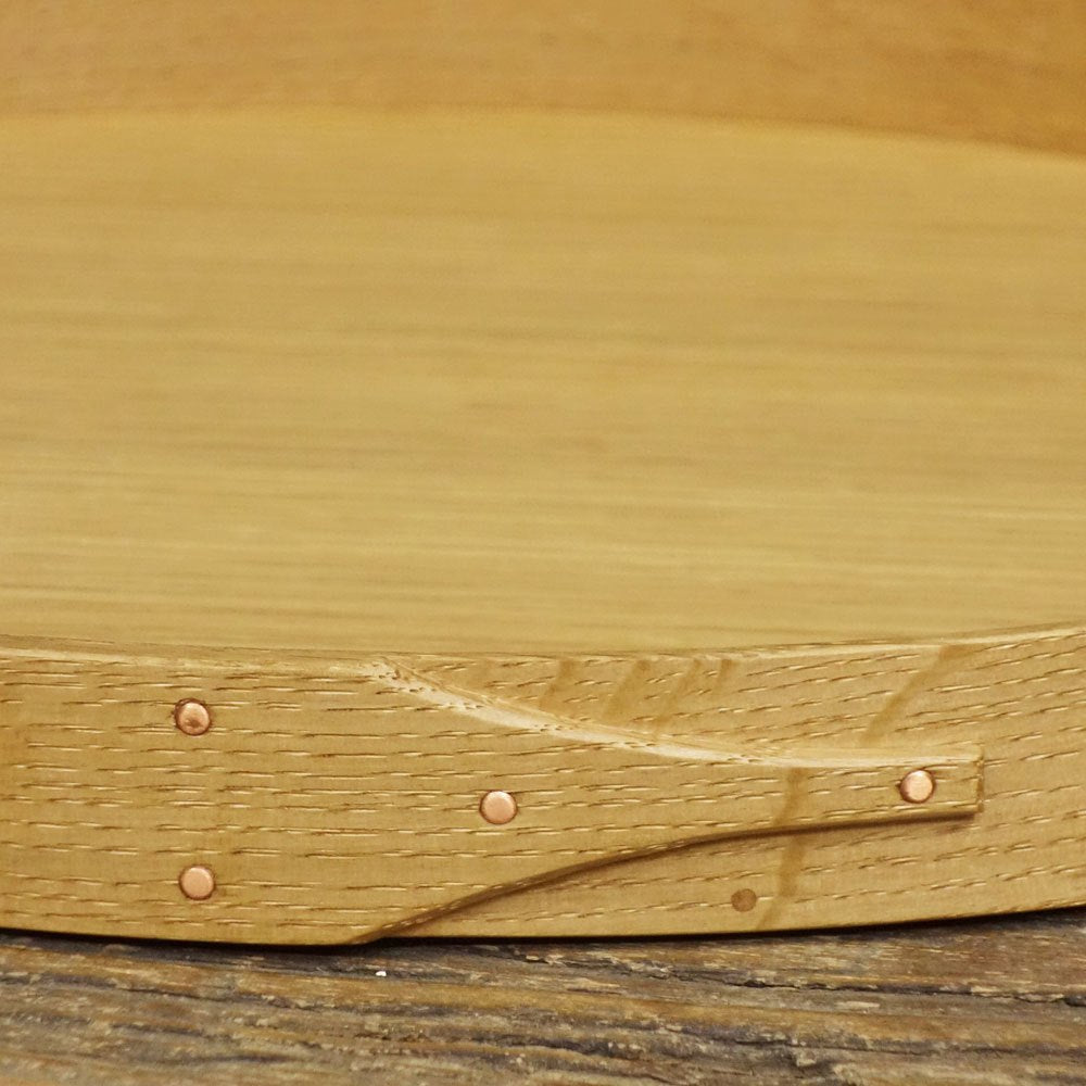 フナハシトモハル 楕円盆 オーク材 30x23cm オーバルトレイ 現代作家 ◎