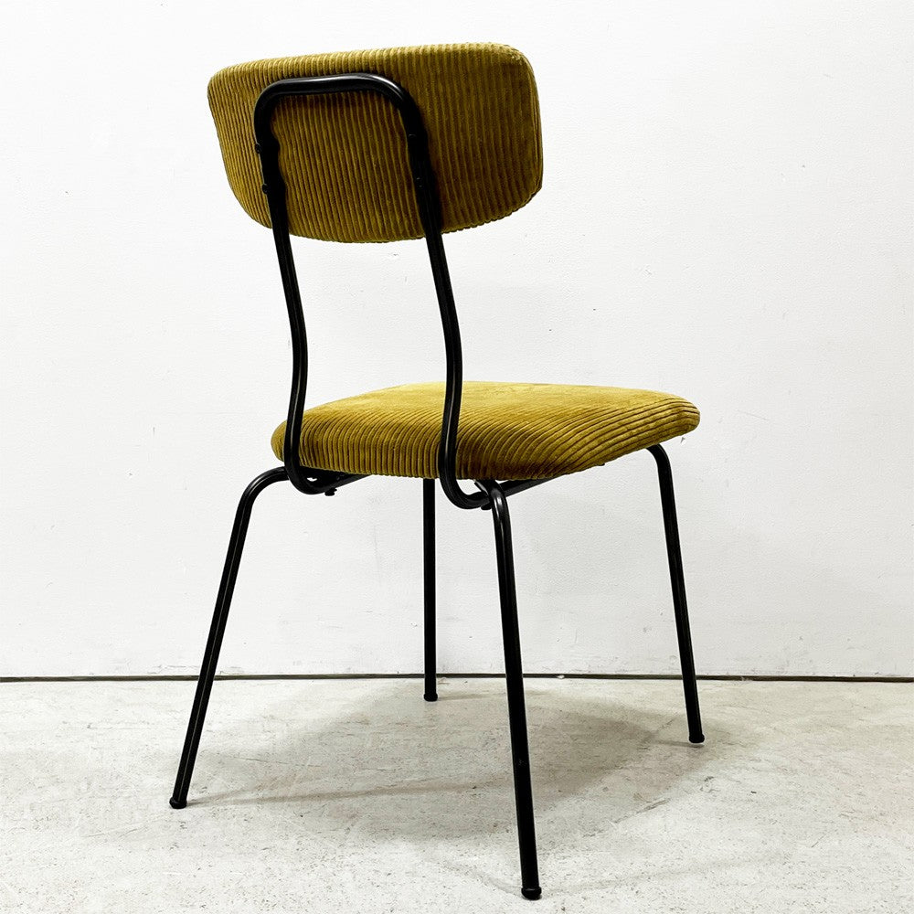 ジャーナルスタンダードファニチャー journal standard Furniture j.s.F ヘンリー HENRY ダイニングチェア サイドチェア コーデュロイ ファブリック アイアン 廃番 B ●