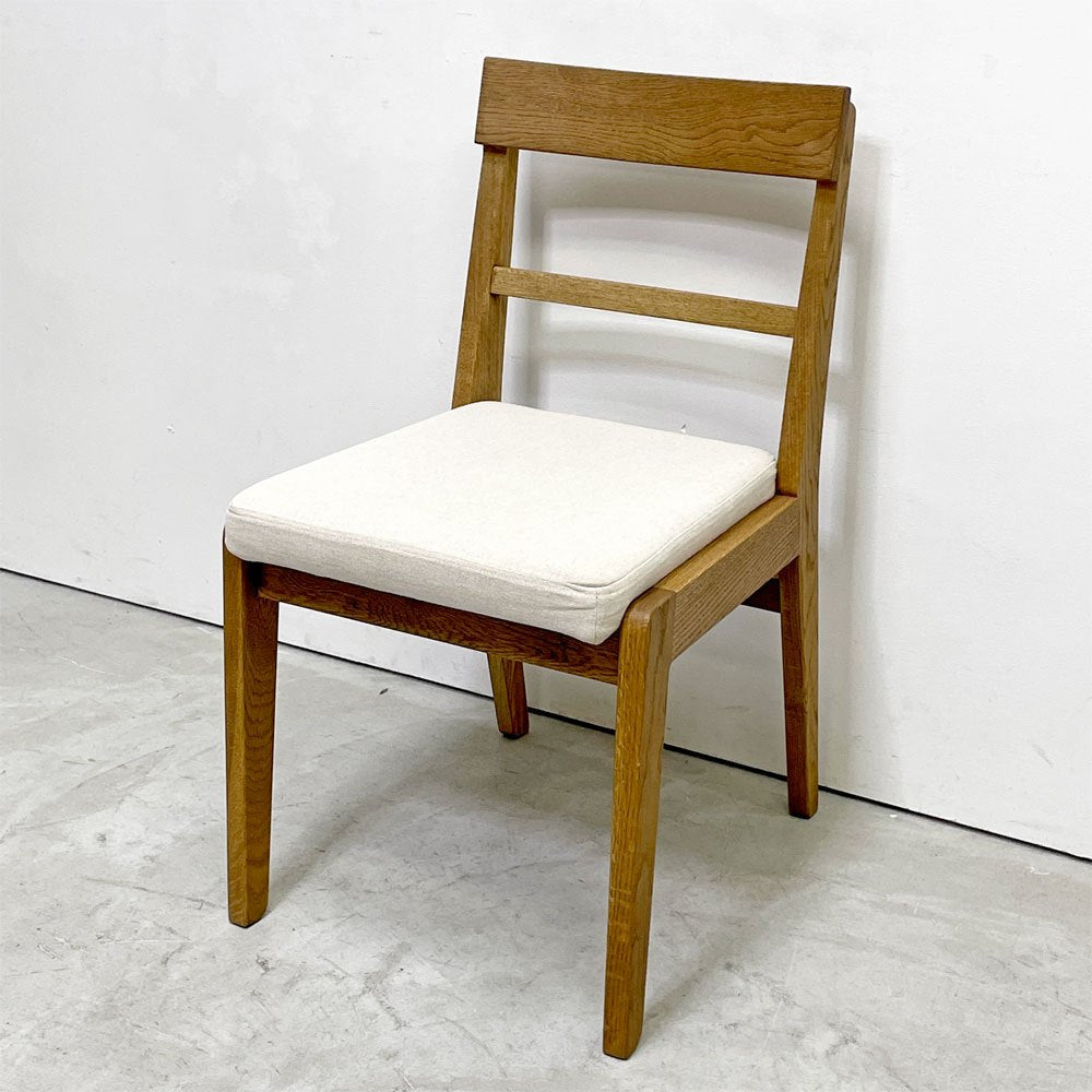 ウニコ unico アディ ADDAY ダイニングチェア オーク材 オイル仕上げ ベージュ ファブリック カバーリング A ●