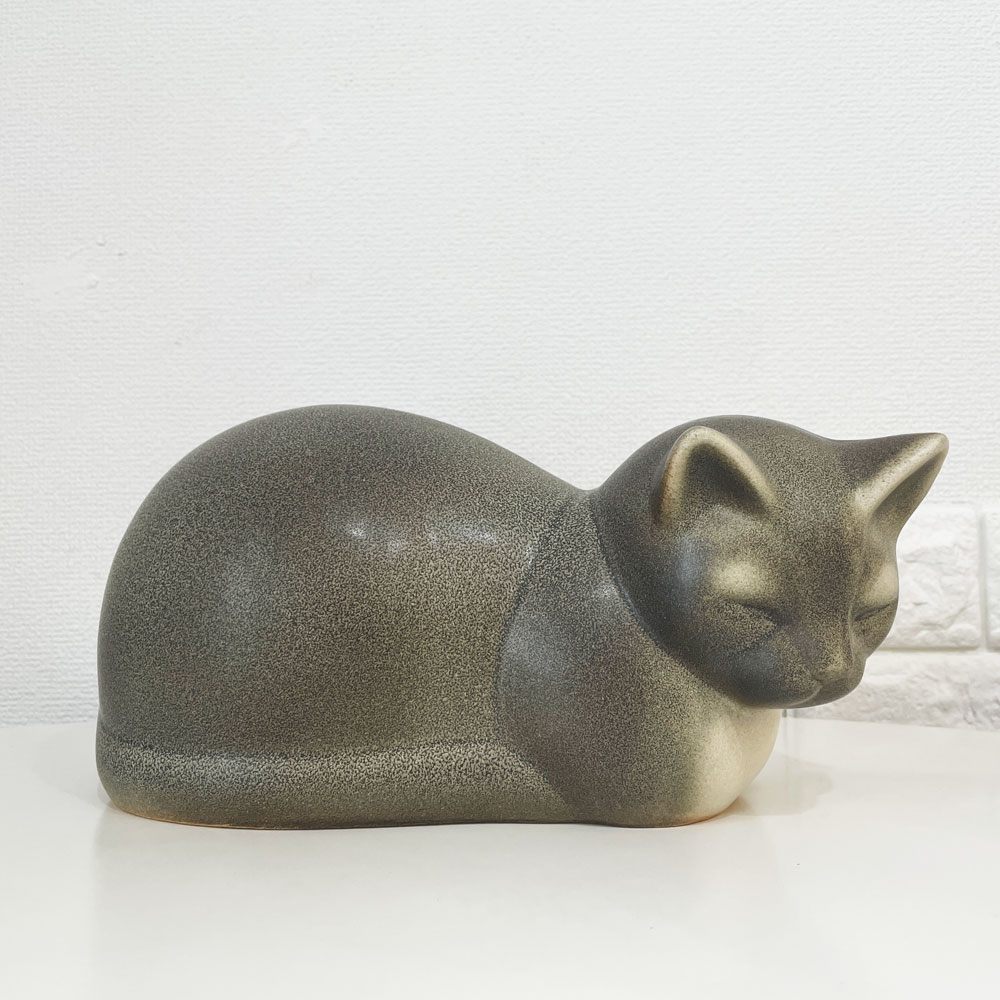 グスタフスベリ GUSTAVSBERG 猫 モーゼス MOSES リサラーソン オブジェ 置物 W30cm 北欧雑貨 北欧ビンテージ ◎