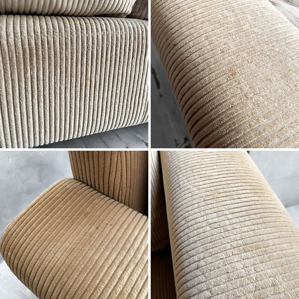 トラックファニチャー TRUCK FURNITURE FKソファ FK SOFA 3シーター 3人掛け F-22 マスタードコーデュロイ 希少廃番生地 フェザークッション 参考定価¥534,600-