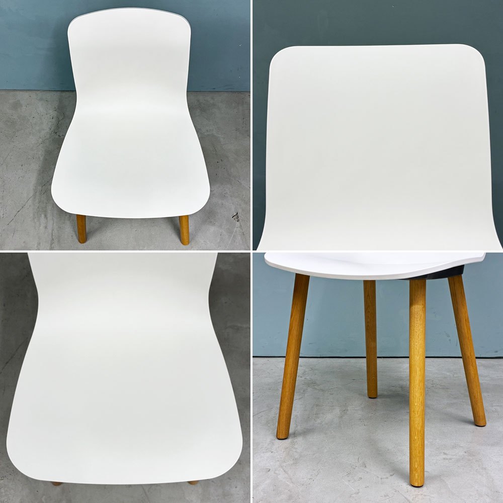 ヴィトラ vitra ハルウッド HAL WOOD サイドチェア ダイニングチェア ホワイト ナチュラルオーク ジャスパー・モリソン 定価￥83,600- ◎
