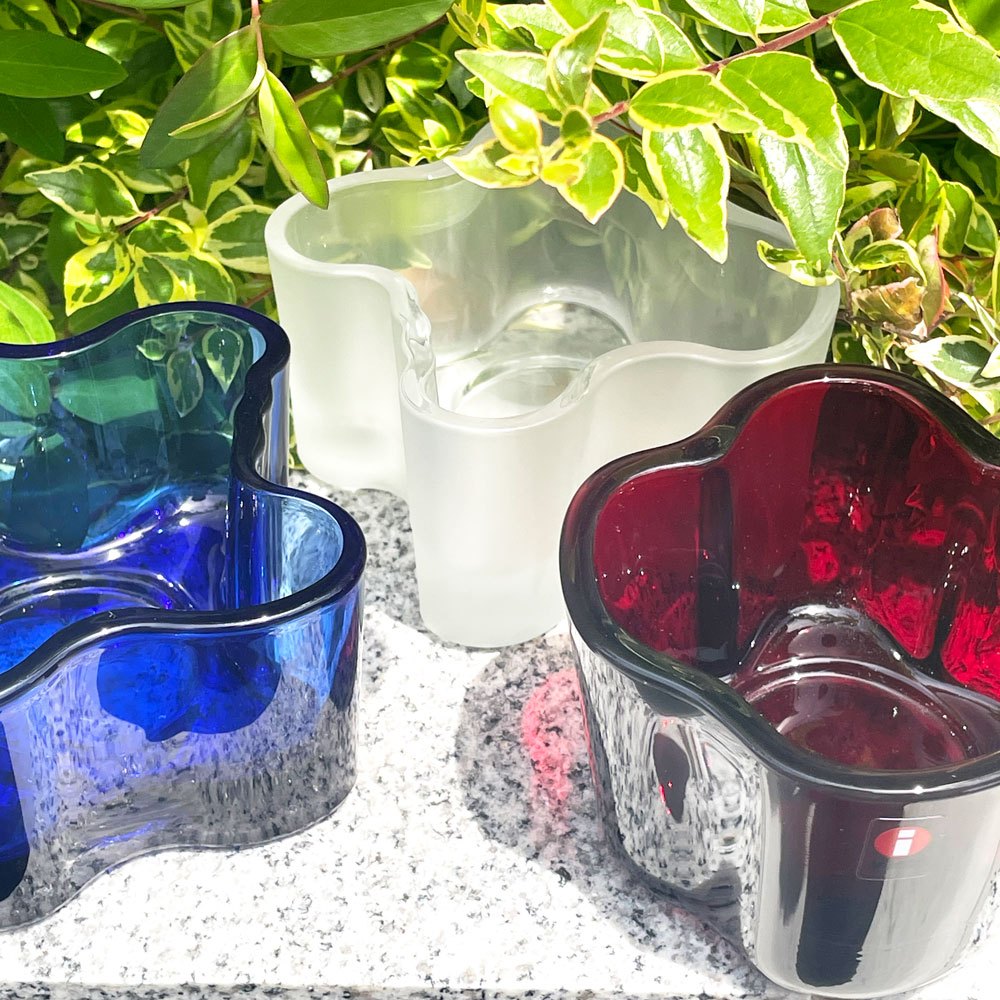 イッタラ iittala アルヴァ・アアルトコレクション Alvar Aalto Collection キャンドルホルダー H60mm クランベリー 北欧雑貨 廃盤色 ■