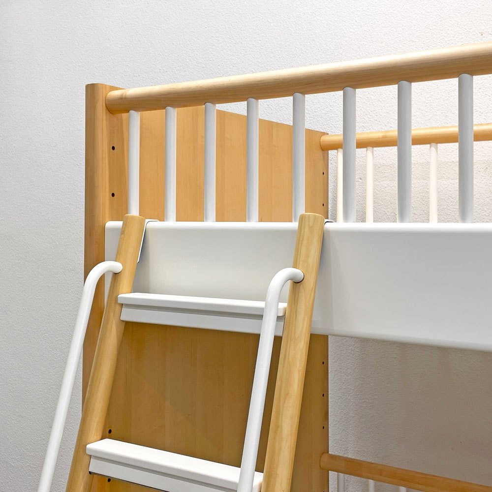 アクタス ACTUS テンポ ロフトベッド Tempo loft bed キッズベッド メイプル材 3段シェルフ付き 定価￥289,300- 〓