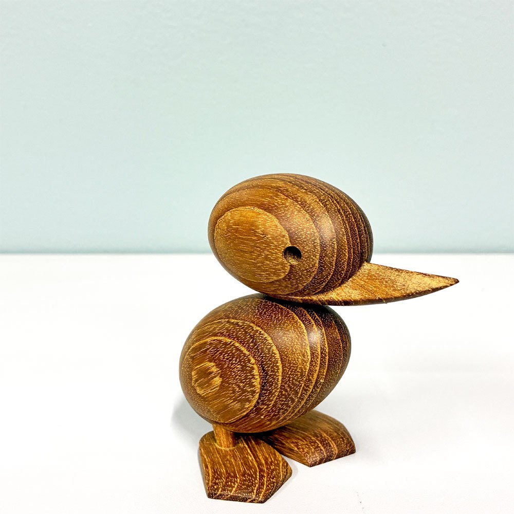 アーキテクトメイド Architectmade ダックリング Duckling チーク無垢材 オブジェ H9cm ハンス・ボーリン Hans Bolling 定価￥16,390- A ◎