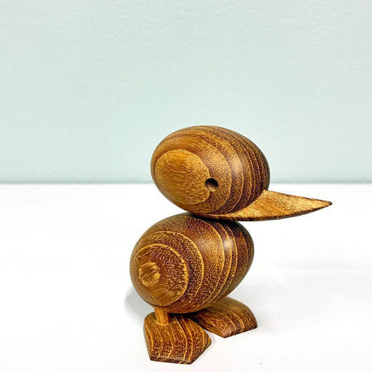 アーキテクトメイド Architectmade ダックリング Duckling チーク無垢材 オブジェ H9cm ハンス・ボーリン Hans Bolling 定価￥16,390- A ◎