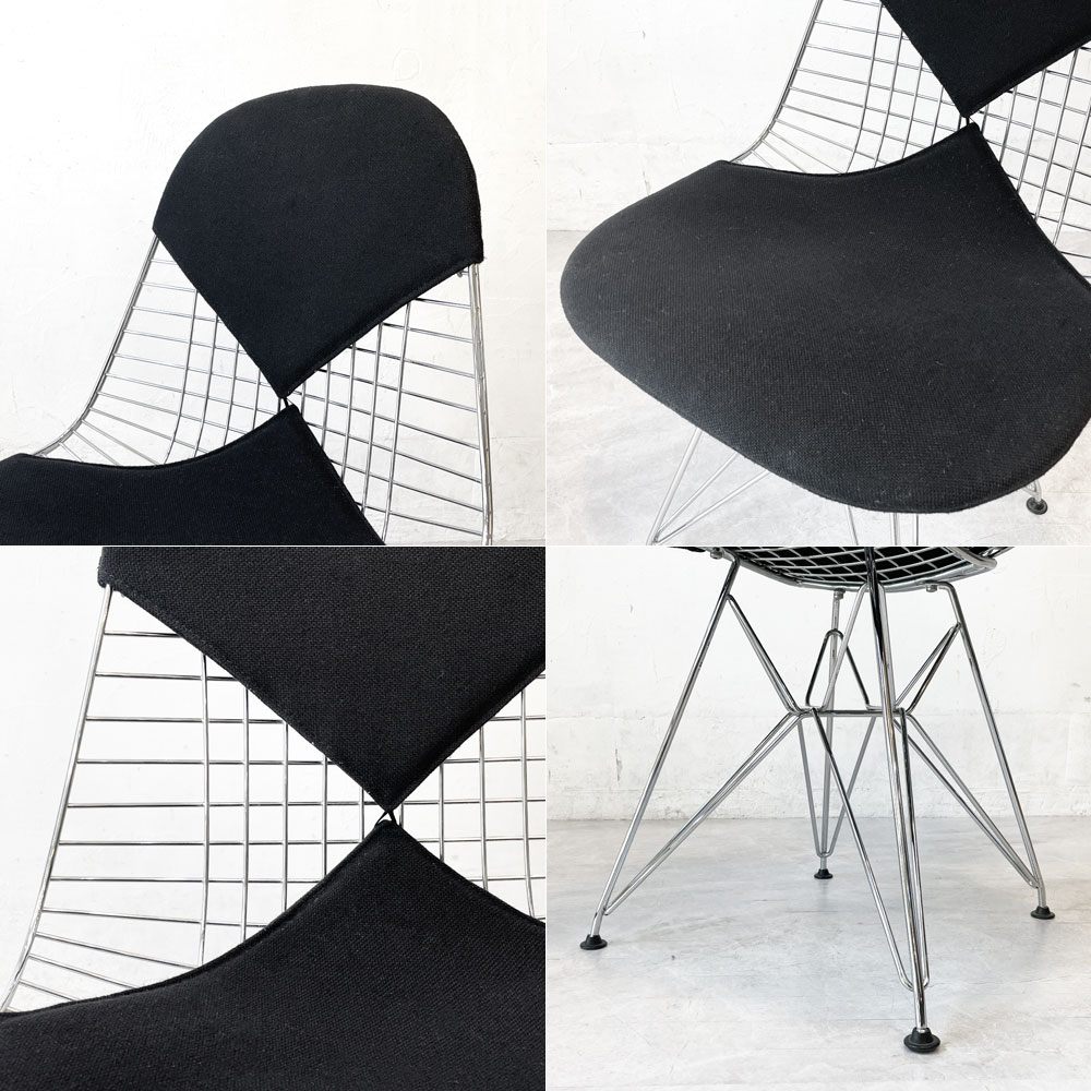 ヴィトラ vitra ワイヤーチェア Eames Wire Chair DKR エッフェルベース ビキニパッド C&R イームズ ミッドセンチュリー ★