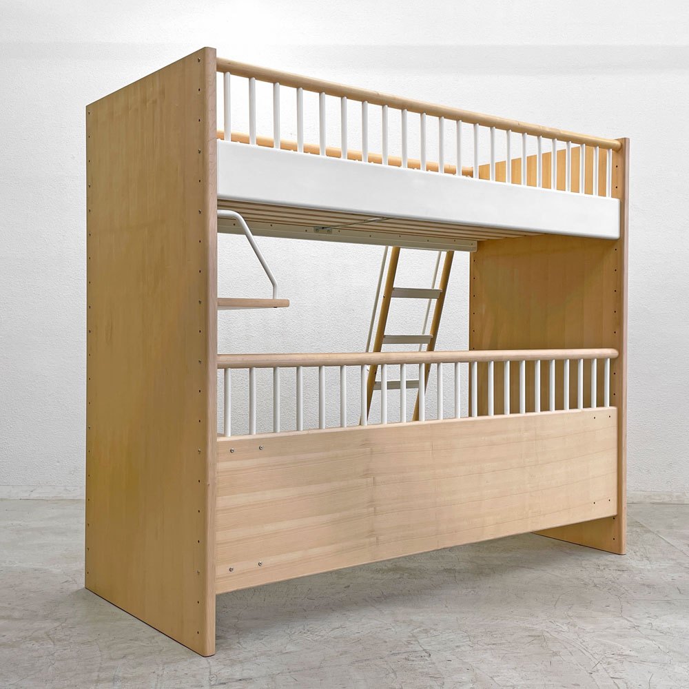 アクタス ACTUS テンポ ロフトベッド Tempo loft bed キッズベッド メイプル材 3段シェルフ付き 定価￥289,300- 〓