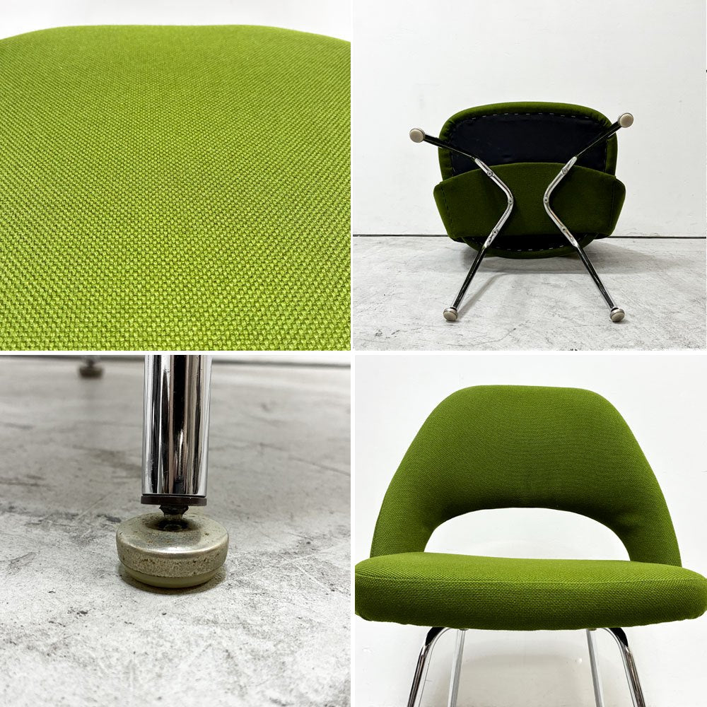 ノル Knoll サーリネンコレクション 72 サイドチェア ダイニングチェア アームレス メタルベース 座面張替え済み 参考定価￥287,100- ●