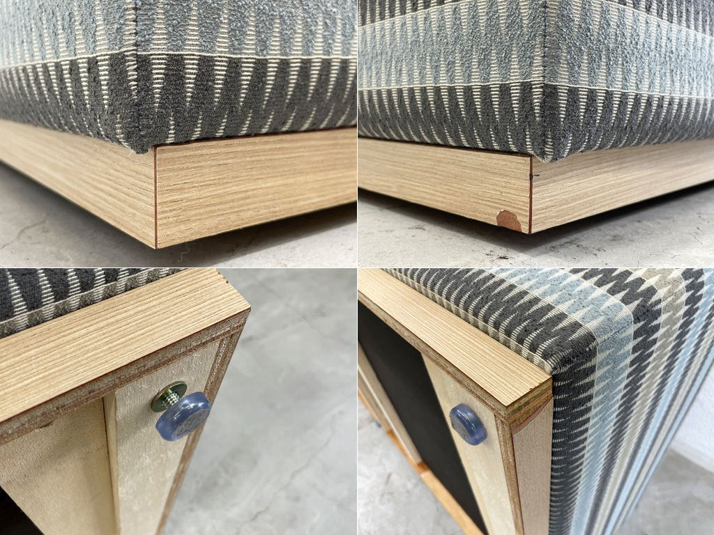 イトーキ ITOKI ロビーベンチ Lobby Bench Stool ノル テキスタイルズ Knoll Textiles デュランドファブリック Durand Moonlight 〓