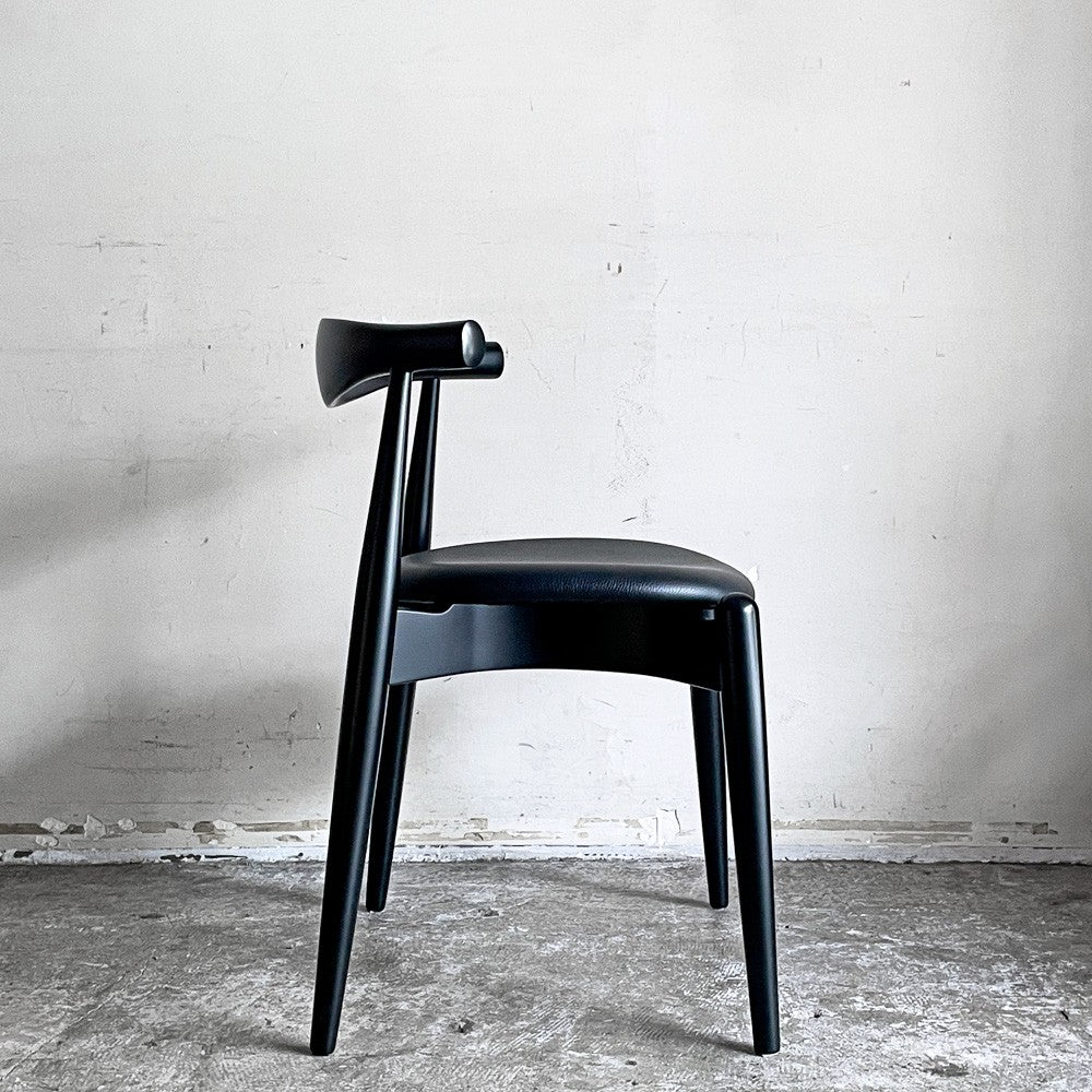 カールハンセン＆サン Carl Hansen & Son CH20 エルボーチェア オールブラック ハーフアーム ビーチ材 レザー ハンス・J・ウェグナー 北欧 ■