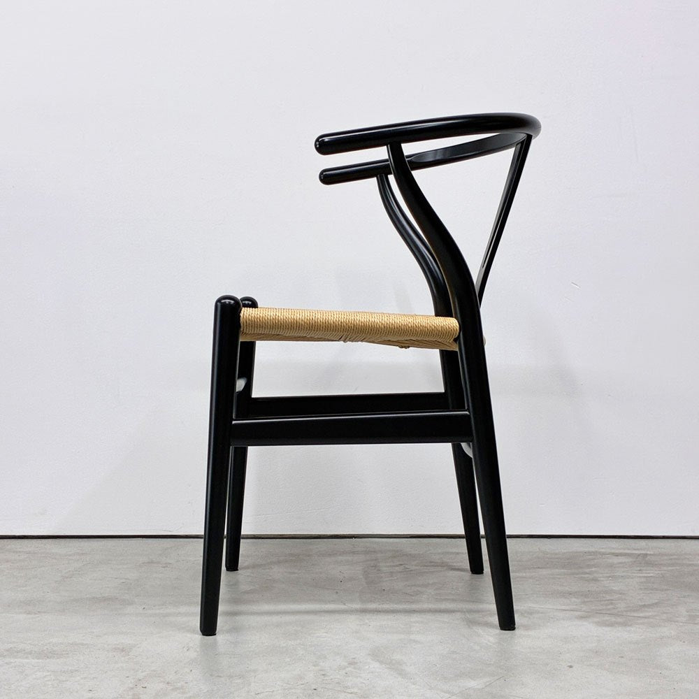 カールハンセン＆サン Carl Hansen & Son CH24 Yチェア ブラックラッカー ビーチ材 ペーパーコード ハンス・J・ウェグナー デンマーク 北欧家具 ◎