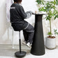 アンドリューワールド Andreu World リバーステーブル REVERSE カフェテーブル ラミネート天板 ブラックベース ラウンド Φ60cm モダンデザイン ●