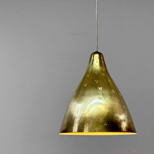 オルノ ORNO ペンダントライト 真鍮製 Lisa Johansson-Pape ゴールド フィンランド モダンデザイン ビンテージ ●